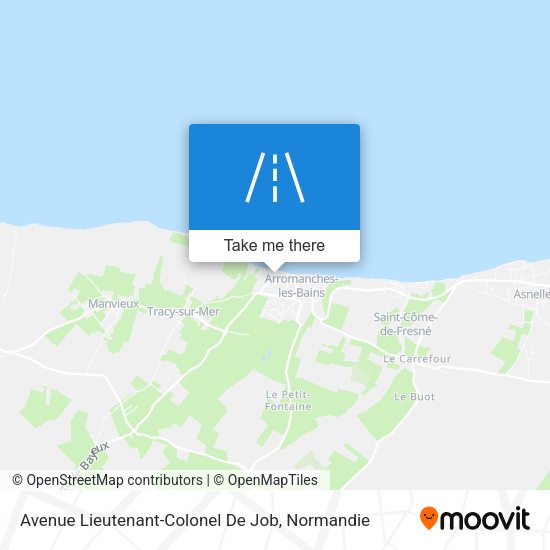 Avenue Lieutenant-Colonel De Job map