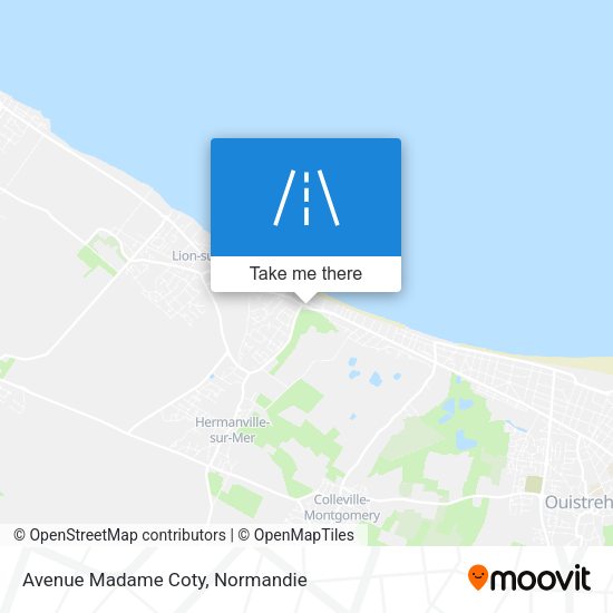 Avenue Madame Coty map