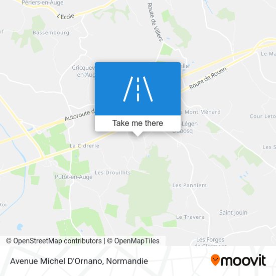 Avenue Michel D'Ornano map