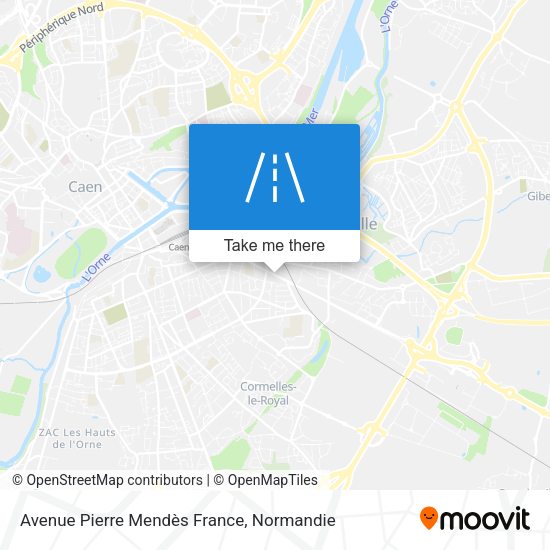 Avenue Pierre Mendès France map