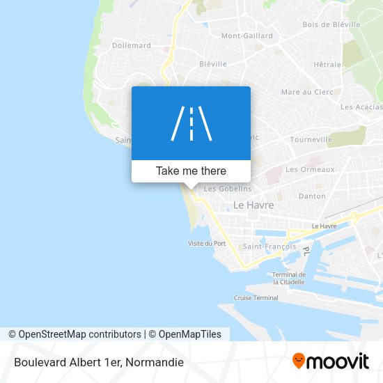 Boulevard Albert 1er map
