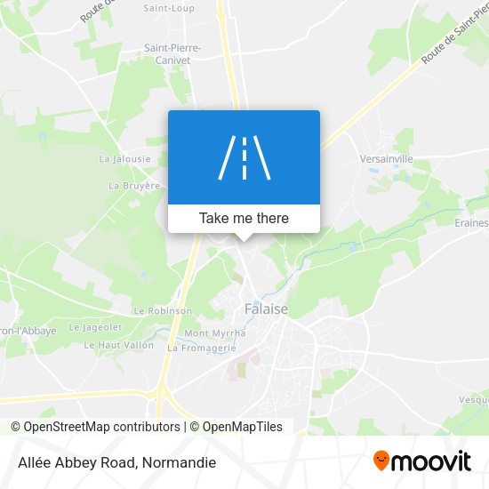 Allée Abbey Road map