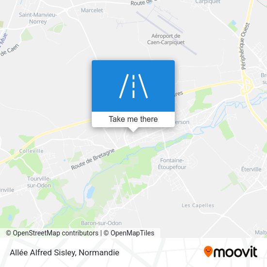 Allée Alfred Sisley map