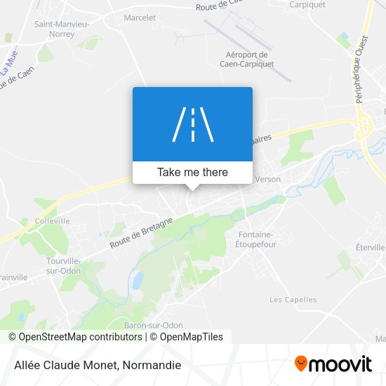 Allée Claude Monet map