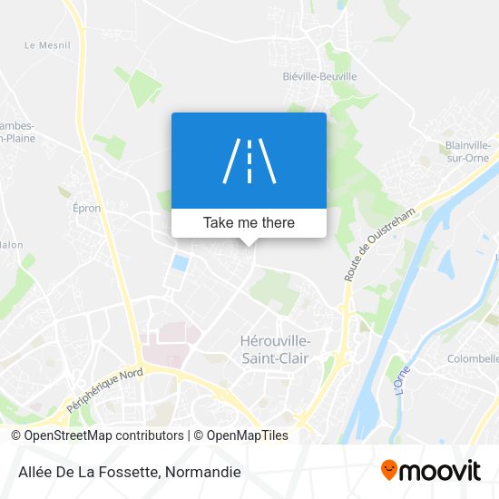 Allée De La Fossette map