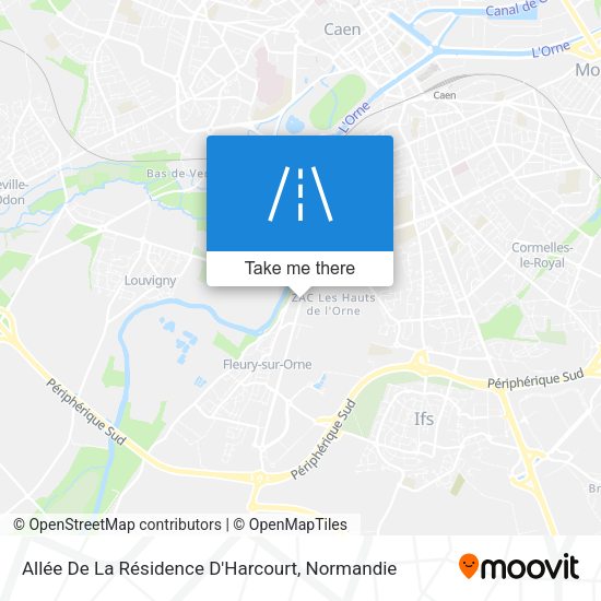 Allée De La Résidence D'Harcourt map