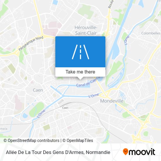 Allée De La Tour Des Gens D'Armes map