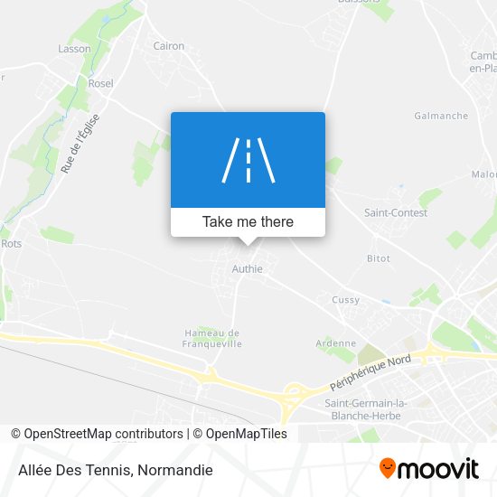Allée Des Tennis map