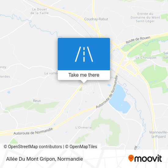 Allée Du Mont Gripon map