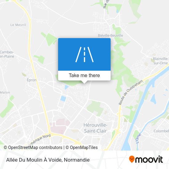 Allée Du Moulin À Voide map