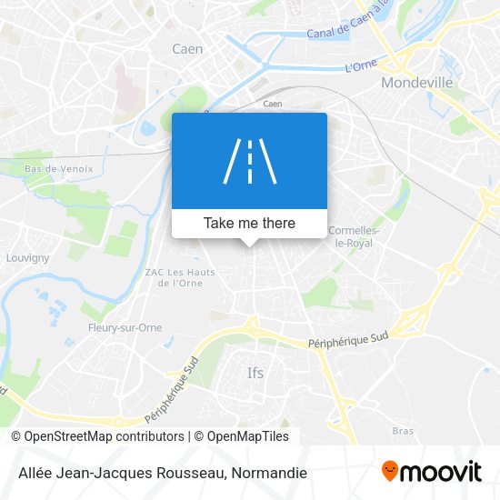 Allée Jean-Jacques Rousseau map