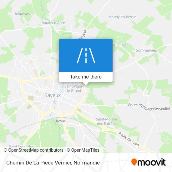 Chemin De La Pièce Vernier map