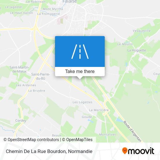 Chemin De La Rue Bourdon map