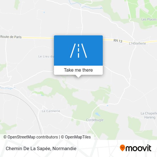Chemin De La Sapée map