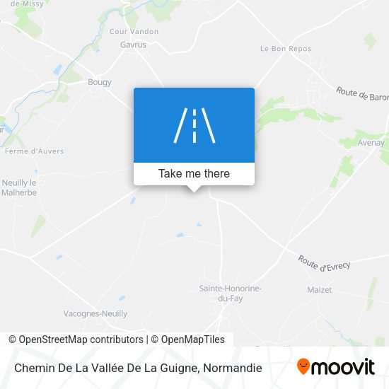 Chemin De La Vallée De La Guigne map