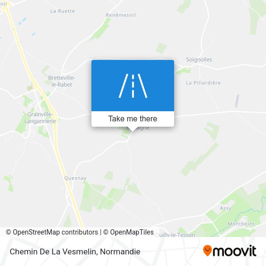 Chemin De La Vesmelin map