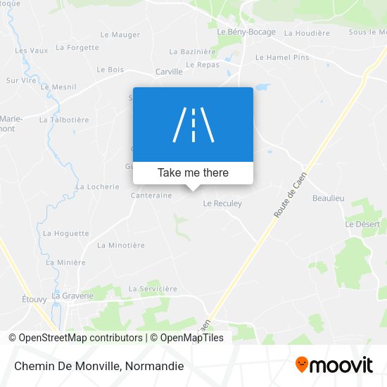 Chemin De Monville map