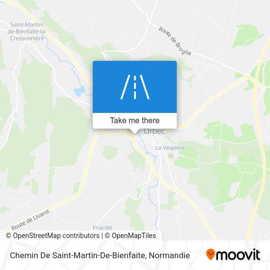 Chemin De Saint-Martin-De-Bienfaite map