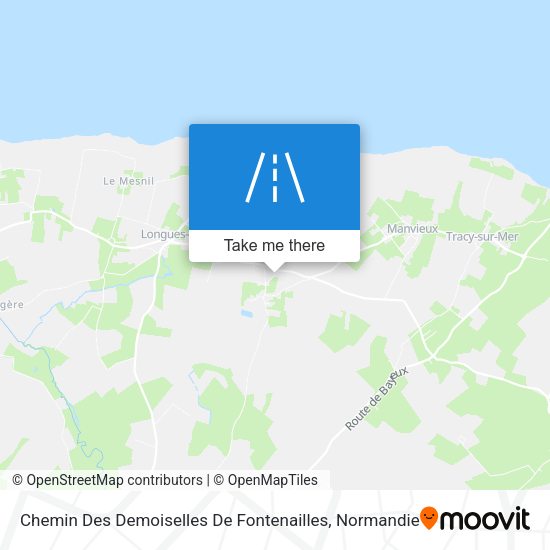 Chemin Des Demoiselles De Fontenailles map