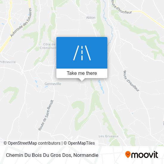 Chemin Du Bois Du Gros Dos map