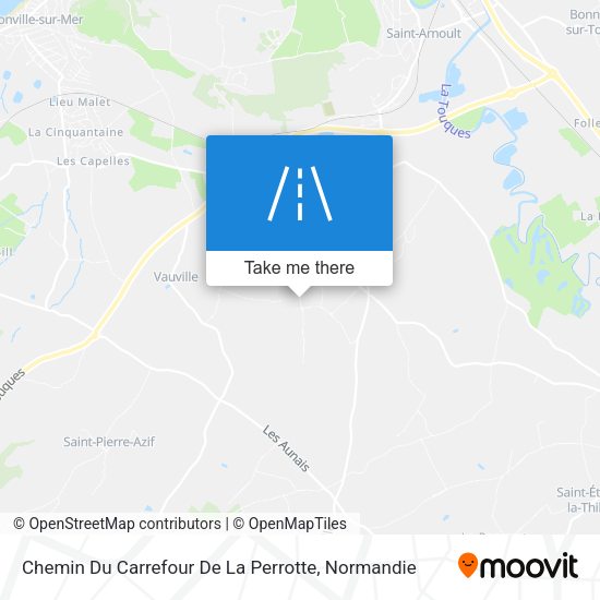Chemin Du Carrefour De La Perrotte map