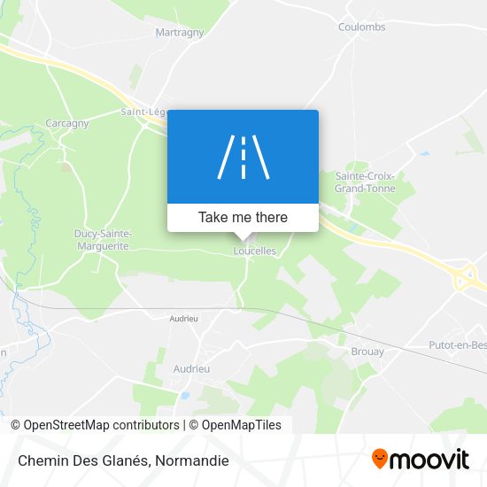 Chemin Des Glanés map