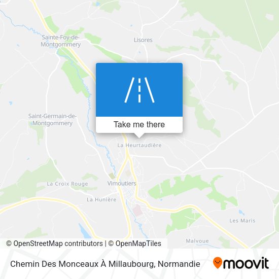 Chemin Des Monceaux À Millaubourg map