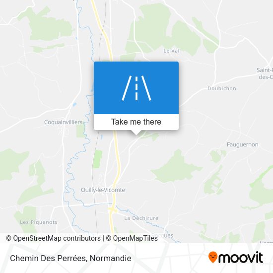 Chemin Des Perrées map