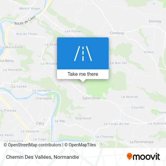 Chemin Des Vallées map