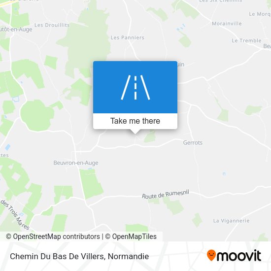 Chemin Du Bas De Villers map