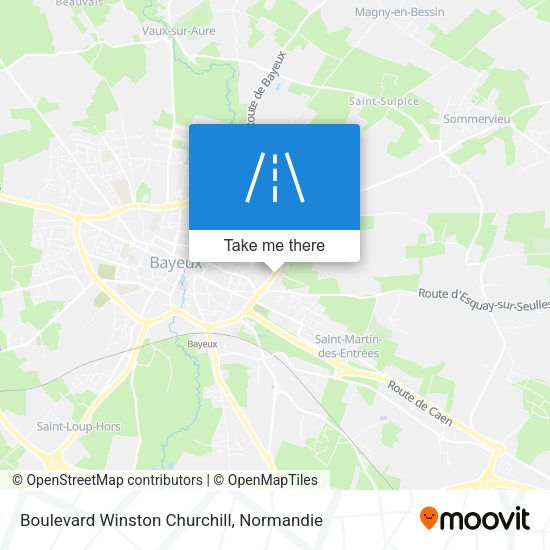 Boulevard Winston Churchill map