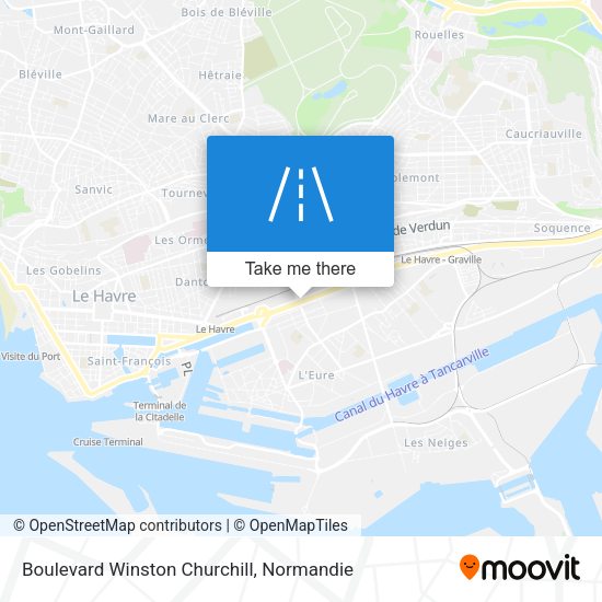 Boulevard Winston Churchill map