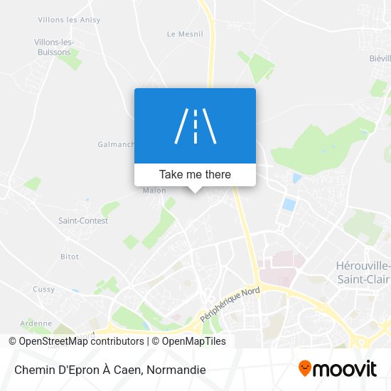 Chemin D'Epron À Caen map