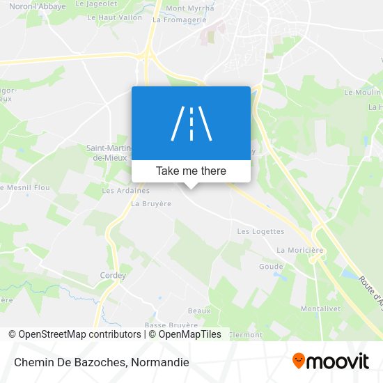 Chemin De Bazoches map