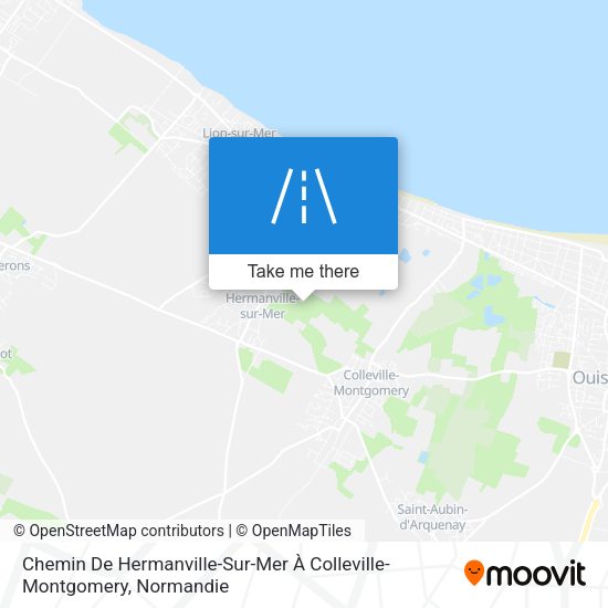 Chemin De Hermanville-Sur-Mer À Colleville-Montgomery map