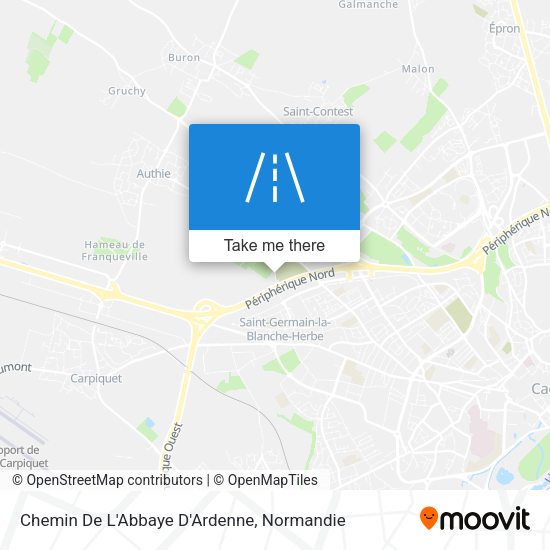 Chemin De L'Abbaye D'Ardenne map
