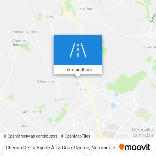 Chemin De La Bijude À La Croix Cantee map