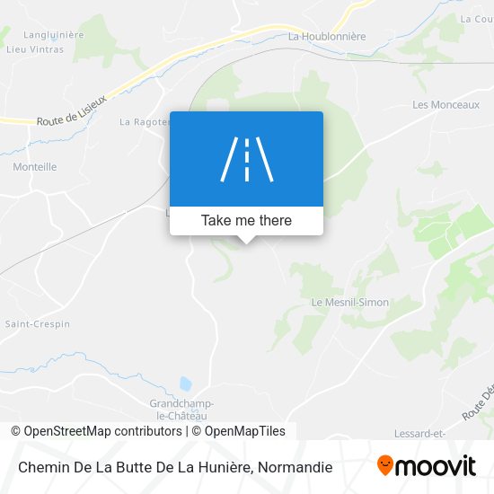 Chemin De La Butte De La Hunière map