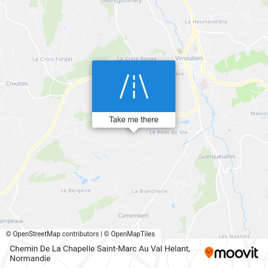 Chemin De La Chapelle Saint-Marc Au Val Helant map