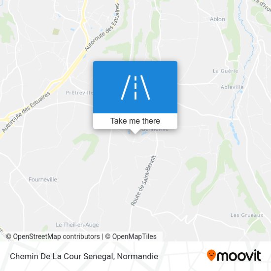 Chemin De La Cour Senegal map