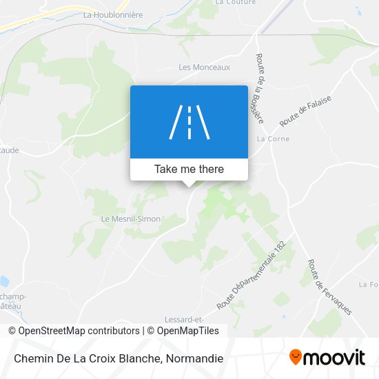 Chemin De La Croix Blanche map