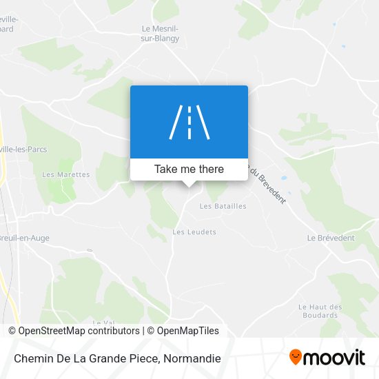 Chemin De La Grande Piece map