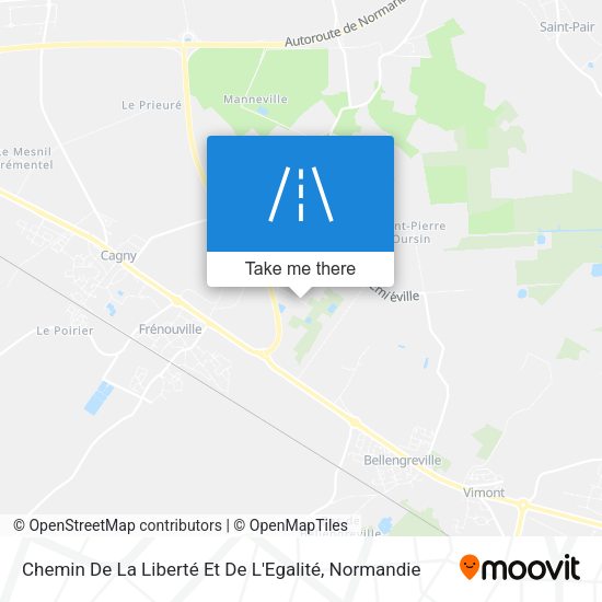 Chemin De La Liberté Et De L'Egalité map
