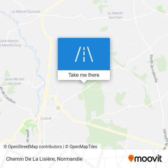 Chemin De La Lisière map