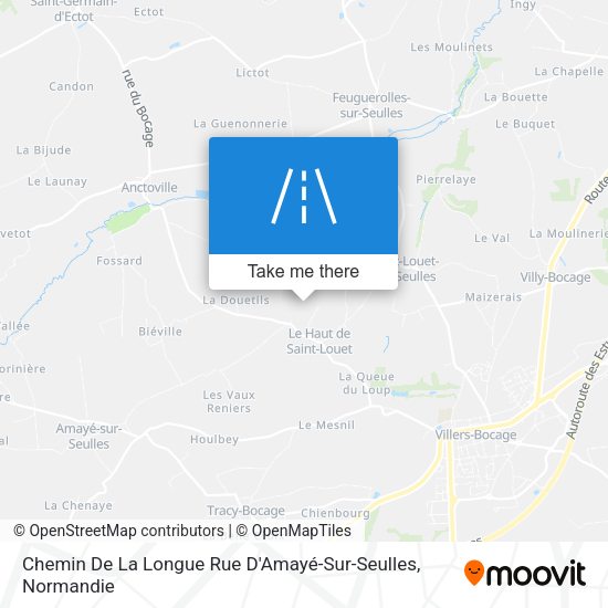 Chemin De La Longue Rue D'Amayé-Sur-Seulles map