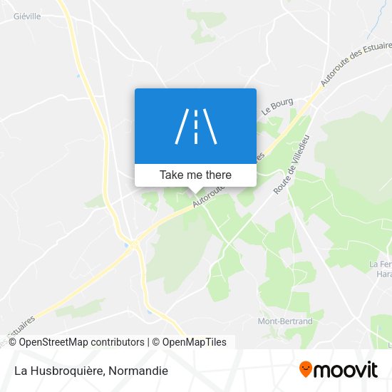 La Husbroquière map
