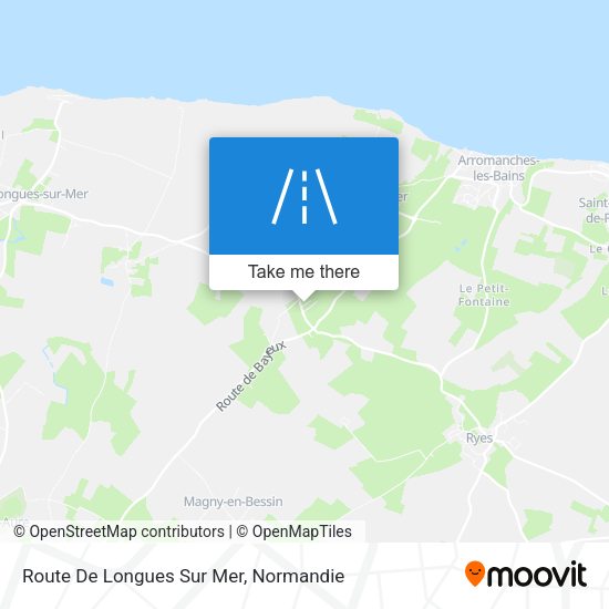 Route De Longues Sur Mer map