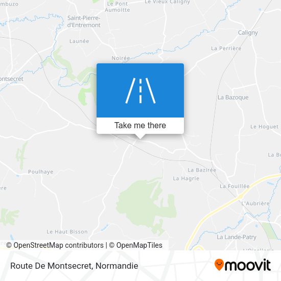 Route De Montsecret map