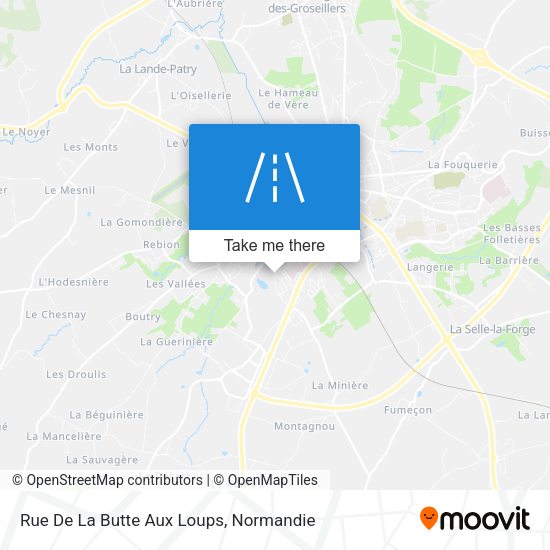Rue De La Butte Aux Loups map