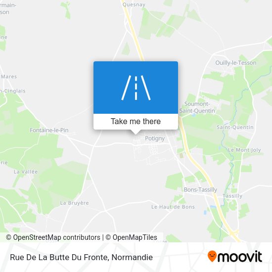 Rue De La Butte Du Fronte map